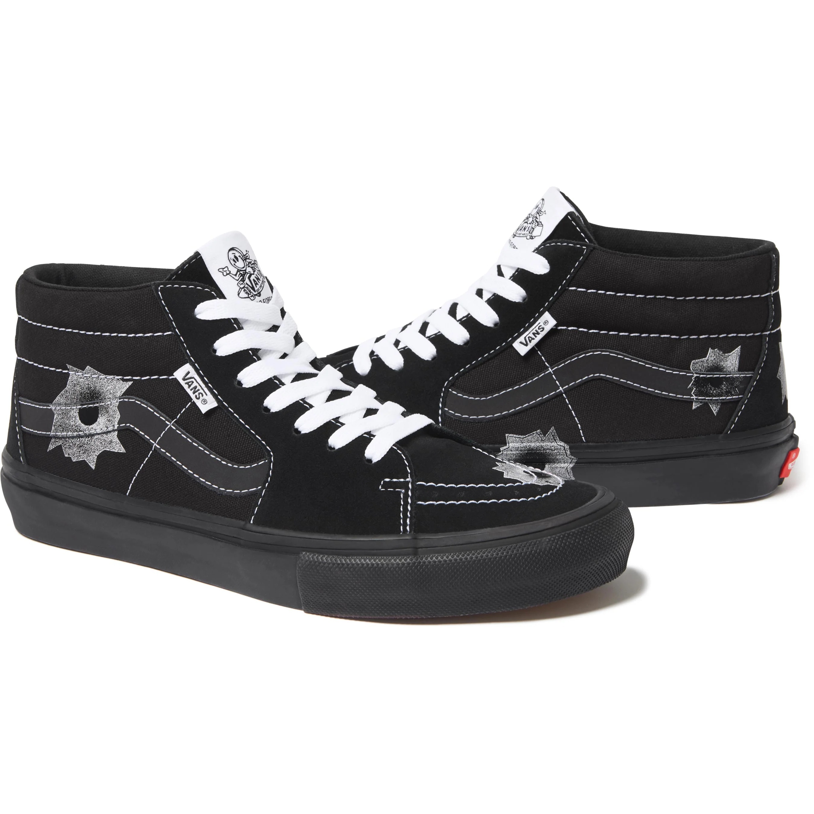 Supreme®/Vans®/Nate Lowman Skate Grosso Mid view 8